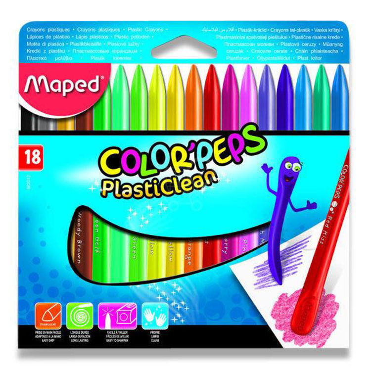 Picture of FR86201210-Maped Colour Peps Plasticlean, 18 colours